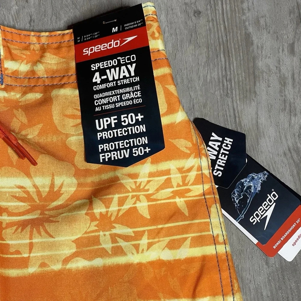 Speedo Swim trunks Size Medium 4-Way‎ Comfort Stretch UPF 50+ Z-353